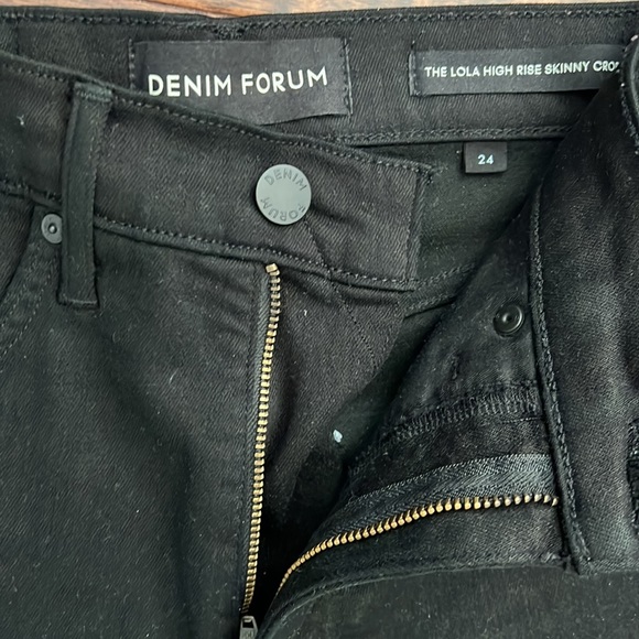 Black Denim Forum High Rise Skinny Jeans size 24 - Picture 3 of 5